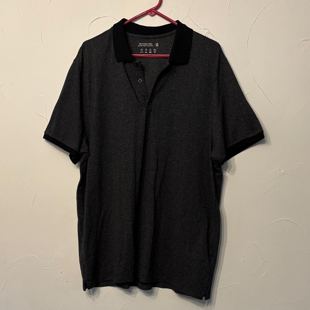 Abercrombie & Fitch Charcoal Polo Shirt